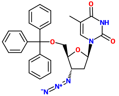 MC080661 3'-Azido-3'-deoxy-5'-O-tritylthymidine (图片) MC080661 3'-Azido-3'-deoxy-5'-O-tritylthymidine
